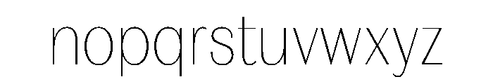 FAIREPrintSans TextHairline Instance Font LOWERCASE