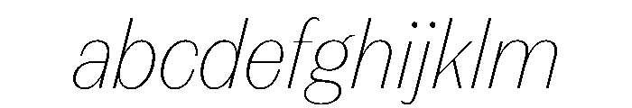 FAIREPrintSans TextHairlineItalic Instance FONT