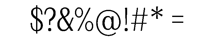 FAIREPrintSans TextLight Instance Font OTHER CHARS
