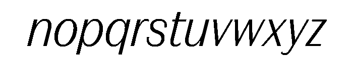 FAIREPrintSans TextLightItalic Instance Font LOWERCASE