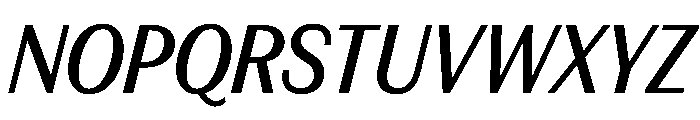 FAIREPrintSans TextMediumItalic Instance Font UPPERCASE