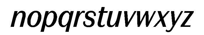FAIREPrintSans TextMediumItalic Instance Font LOWERCASE