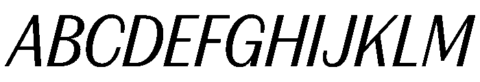 FAIREPrintSans TextRegularItalic Instance Font UPPERCASE