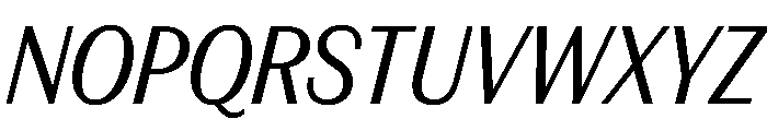 FAIREPrintSans TextRegularItalic Instance Font UPPERCASE