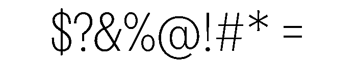 FAIREPrintSans Thin Instance Font OTHER CHARS