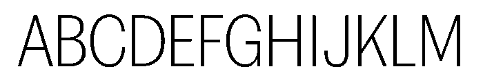 FAIREPrintSans Thin Instance Font UPPERCASE
