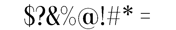 FAIREPrintSansFine Regular Font OTHER CHARS