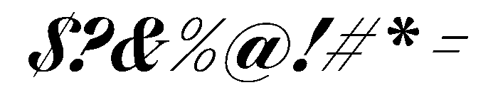 FAIREPrintScript Black Instance Font OTHER CHARS