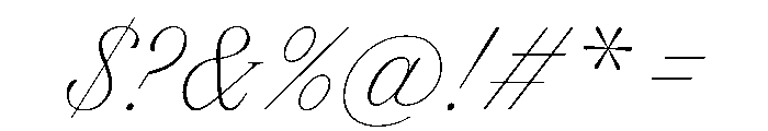 FAIREPrintScript Hairline Instance Font OTHER CHARS