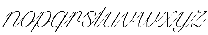 FAIREPrintScript Hairline Instance Font LOWERCASE