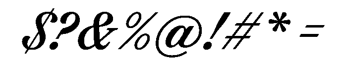 FAIREPrintScript TextBold Instance Font OTHER CHARS