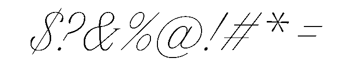 FAIREPrintScript TextHairline Instance Font OTHER CHARS