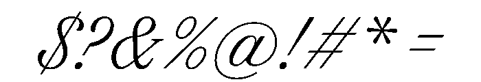FAIREPrintScript TextLight Instance Font OTHER CHARS