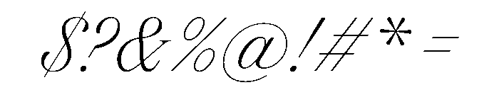 FAIREPrintScript Thin Instance Font OTHER CHARS