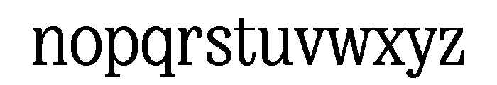 FAIREPrintSlab Regular Font LOWERCASE
