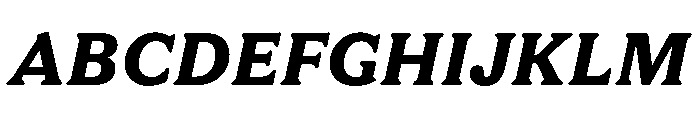 FAIRESprig BlackItalic Instance Font UPPERCASE