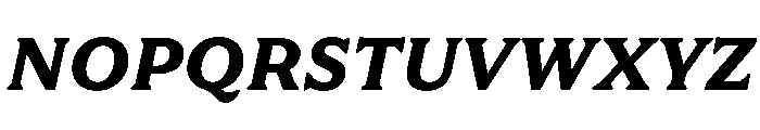 FAIRESprig BlackItalic Instance Font UPPERCASE