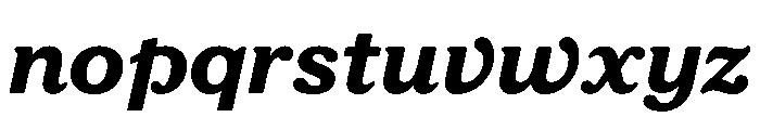 FAIRESprig BlackItalic Instance Font LOWERCASE