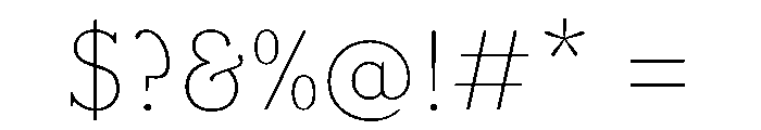 FAIRESprig Hairline Instance F4474d84 Font OTHER CHARS
