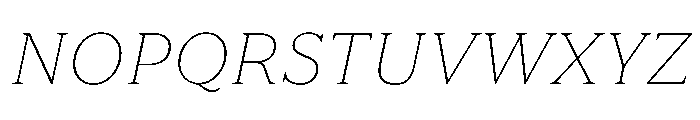 FAIRESprig HairlineItalic Instance Font UPPERCASE