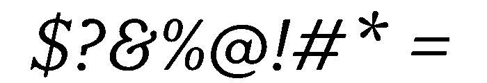 FAIRESprig LightItalic Instance Font OTHER CHARS