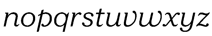 FAIRESprig LightItalic Instance Font LOWERCASE