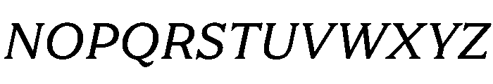 FAIRESprig RegularItalic Instance Font UPPERCASE