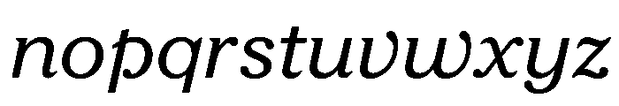 FAIRESprig RegularItalic Instance Font LOWERCASE