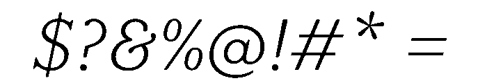 FAIRESprig ThinItalic Instance Font OTHER CHARS