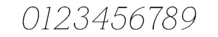 FAIRESprigItalic HairlineItalic Instance Font OTHER CHARS