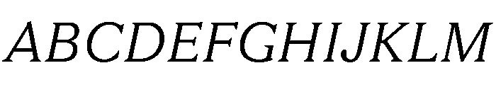 FAIRESprigItalic LightItalic Instance Font UPPERCASE