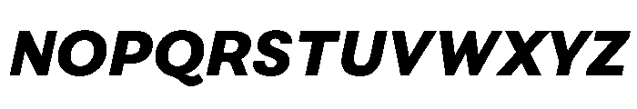FAIRESprigSans BlackItalic Instance 4722bd9b Font UPPERCASE