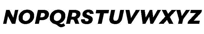 FAIRESprigSans BlackItalic Instance Font UPPERCASE