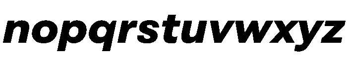 FAIRESprigSans BlackItalic Instance Font LOWERCASE