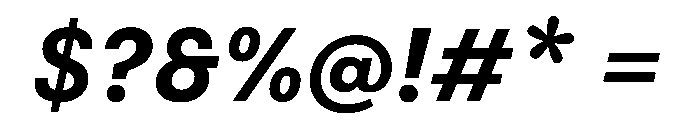 FAIRESprigSans BoldItalic Instance 9de67986 Font OTHER CHARS