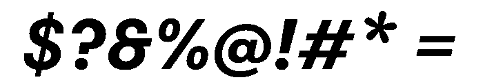 FAIRESprigSans BoldItalic Instance Font OTHER CHARS