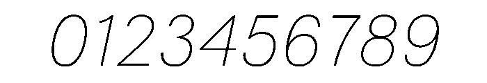 FAIRESprigSans HairlineItalic Instance 0dbade12 Font OTHER CHARS