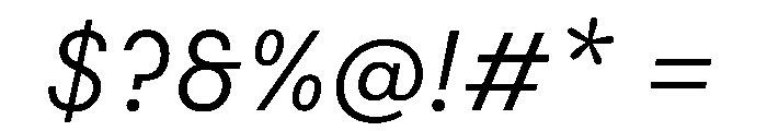 FAIRESprigSans LightItalic Instance Font OTHER CHARS