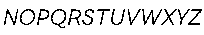 FAIRESprigSans LightItalic Instance Font UPPERCASE