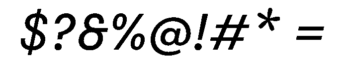 FAIRESprigSans RegularItalic Instance C0c92216 Font OTHER CHARS