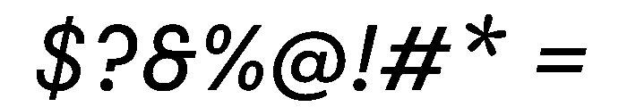 FAIRESprigSans RegularItalic Instance Font OTHER CHARS