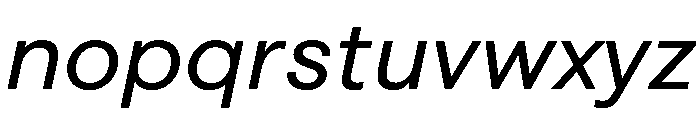 FAIRESprigSans RegularItalic Instance Font LOWERCASE