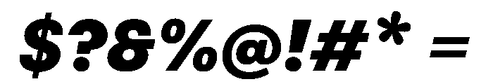 FAIRESprigSans SuperItalic Instance Font OTHER CHARS