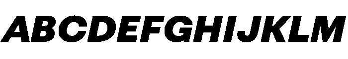 FAIRESprigSans SuperItalic Instance Font UPPERCASE