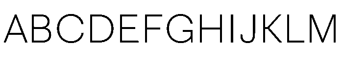FAIRESprigSans Thin Instance Font UPPERCASE