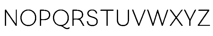 FAIRESprigSans Thin Instance Font UPPERCASE