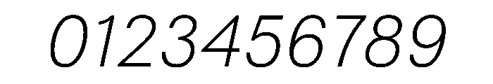 FAIRESprigSans ThinItalic Instance 285e87eb Font OTHER CHARS