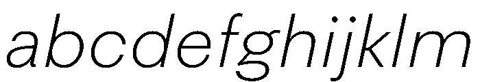 FAIRESprigSans ThinItalic Instance FONT