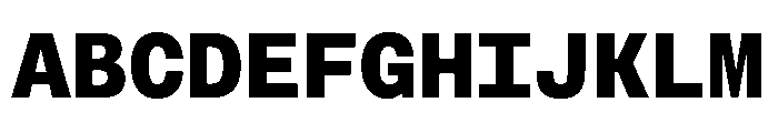 FAIRESprigSansMono Black Instance Font UPPERCASE