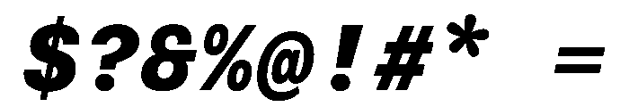 FAIRESprigSansMono BlackItalic Instance Font OTHER CHARS